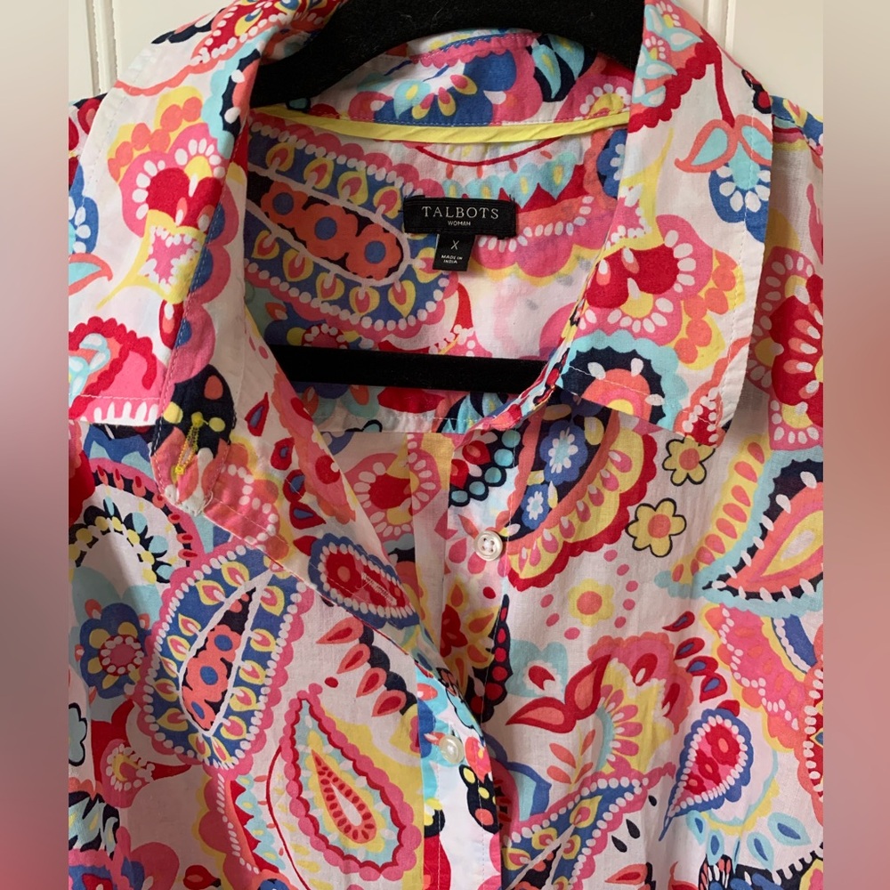 Beautiful Talbots Button Down In Euc - image 1